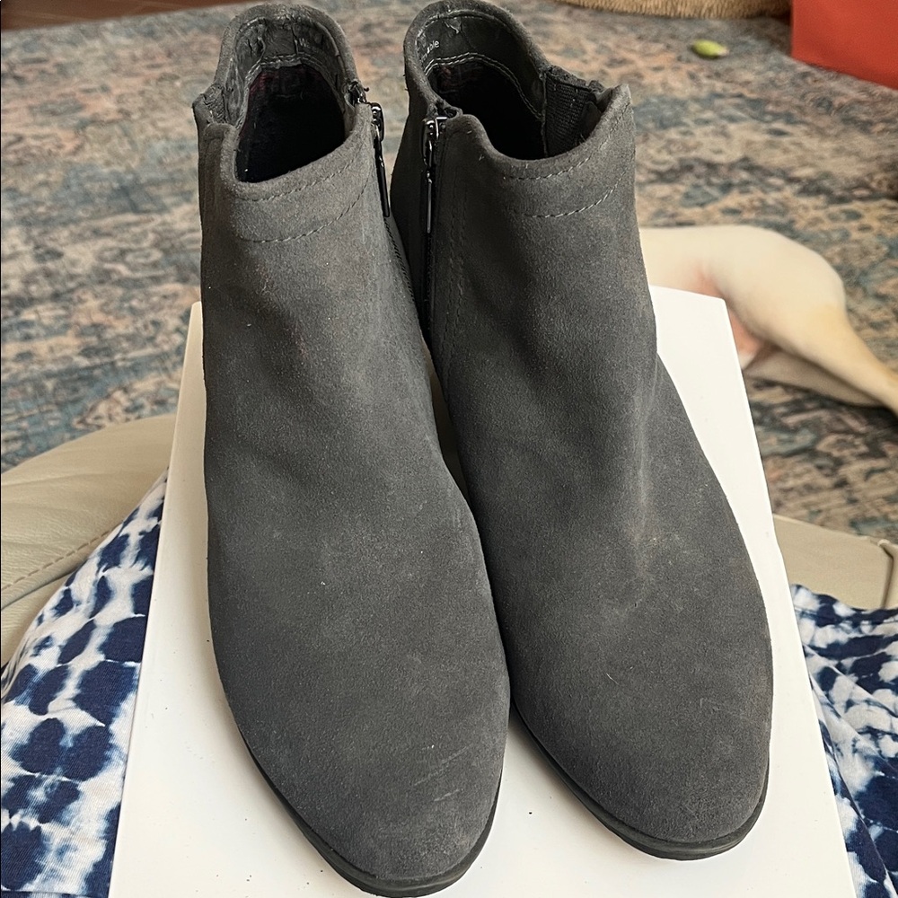 Blondo Charcoal Ankle Booties
